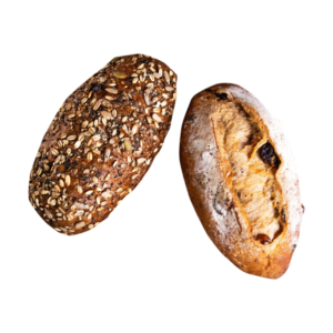 نان قهوه ای کنجدی